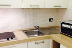 Cucina in camera Hotel Miralago