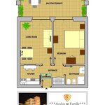  Foto von Zweizimmer Wohnung 4 pax 55 mq.NOT REFUNDABLE