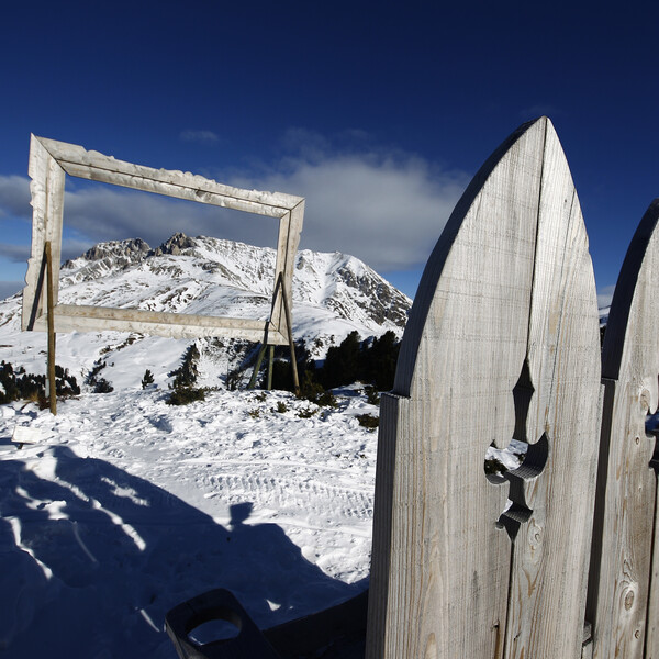 Spaziergang im Trentino im Winter | © RespirArt Pampeago - NATURA VIVA di Mauro Olivotto ph Federico Modica