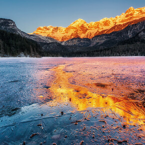 Val di Non Lago di Tovel Inverno ph-Diego Marini | © Inverno-Val-di-Non-Lago-di-Tovel-ghiaccio-ph-Diego-Marini
