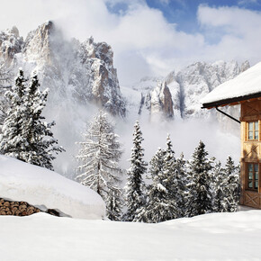 Trentino chalet in inverno