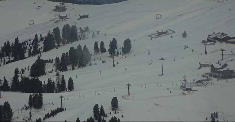 Webcam Pampeago  - Predazzo -  Obereggen - Mountain huts Zisch and Genischer