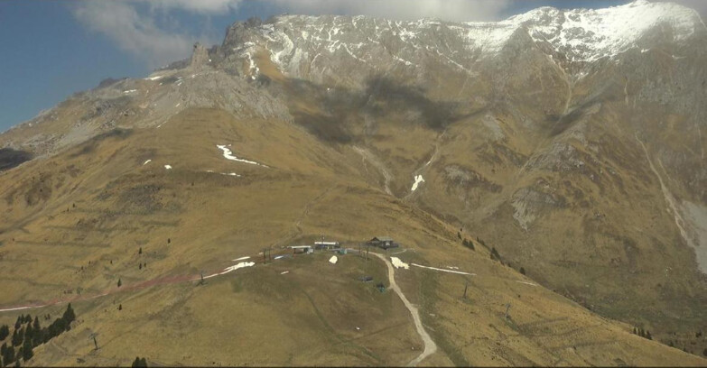 Webcam Pampeago  - Predazzo -  Obereggen - Mountain hut Passo Feudo