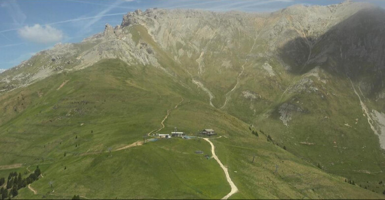 Webcam Pampeago  - Predazzo -  Obereggen - Mountain hut Passo Feudo