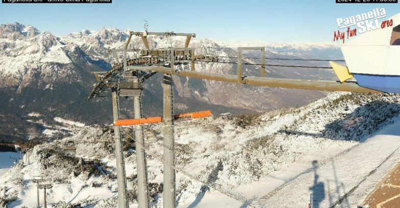 Webcam Paganella Ski – Andalo – Fai della Paganella - Arrivo Telecabina Doss Pelà