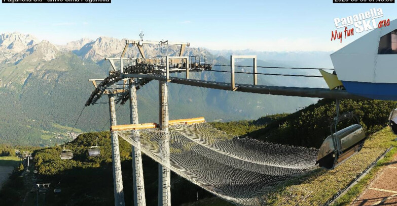 Webcam Paganella Ski – Andalo – Fai della Paganella - Arrivo Telecabina Doss Pelà
