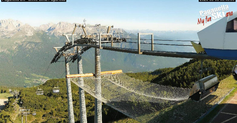 Webcam Paganella Ski – Andalo – Fai della Paganella - Arrivo Telecabina Doss Pelà