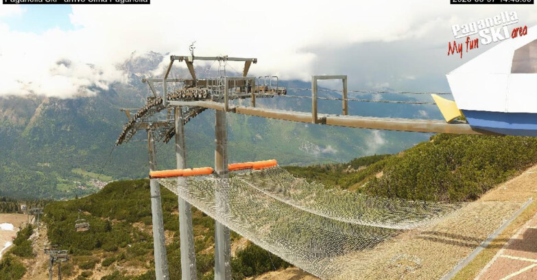 Webcam Paganella Ski – Andalo – Fai della Paganella - Arrivo Telecabina Doss Pelà