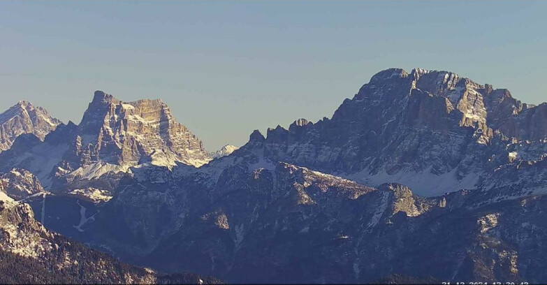 Webcam Passo San Pellegrino-Falcade - Pelmo e Civetta