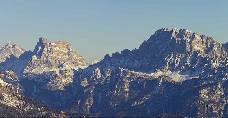 Webcam Passo San Pellegrino-Falcade - Pelmo e Civetta