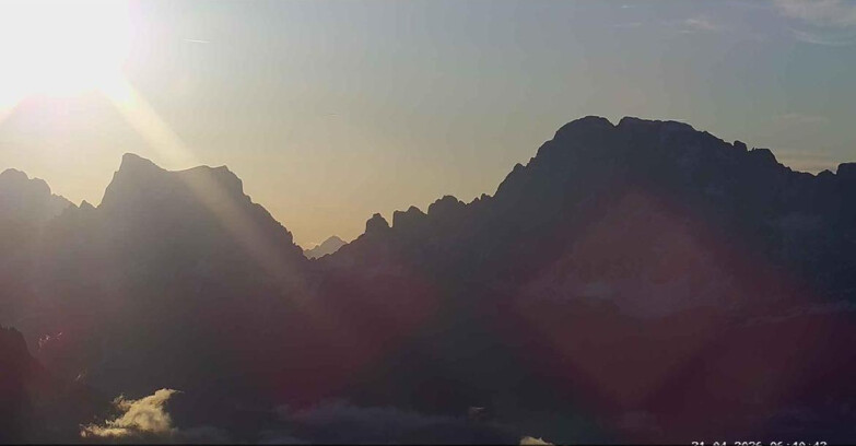 Webcam Passo San Pellegrino-Falcade  - Pelmo e Civetta