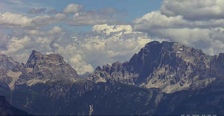 Webcam Passo San Pellegrino-Falcade - Pelmo e Civetta