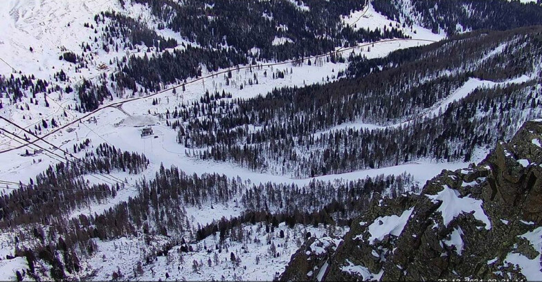 Webcam Passo San Pellegrino-Falcade  - Pista Funivia