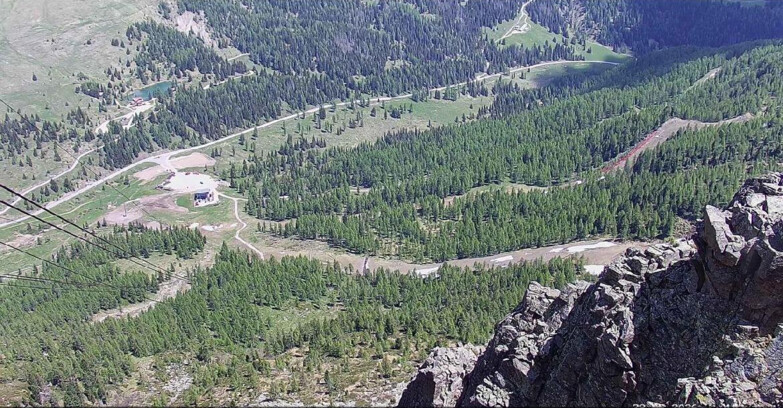 Webcam Passo San Pellegrino-Falcade  - Pista Funivia