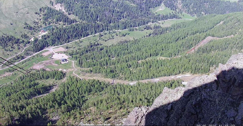 Webcam Passo San Pellegrino-Falcade  - Pista Funivia
