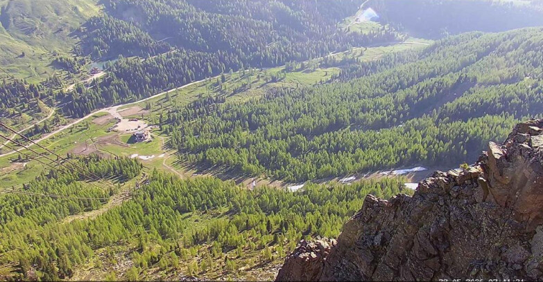 Webcam Passo San Pellegrino-Falcade  - Pista Funivia
