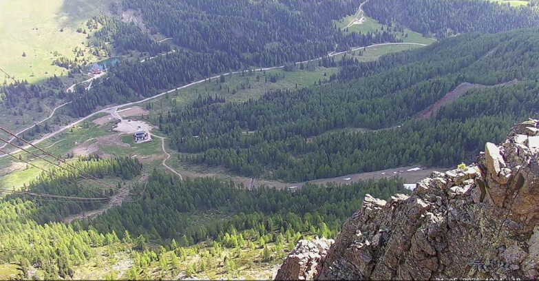 Webcam Passo San Pellegrino-Falcade  - Pista Funivia