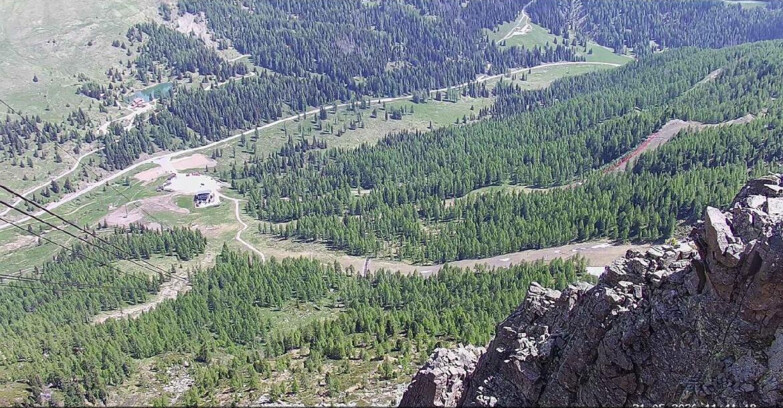 Webcam Passo San Pellegrino-Falcade  - Pista Funivia