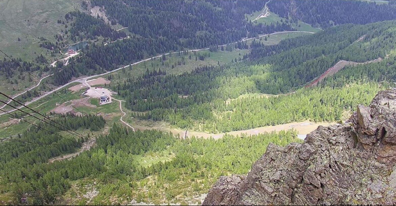 Webcam Passo San Pellegrino-Falcade  - Pista Funivia