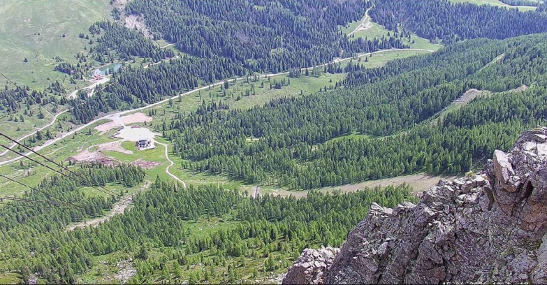Webcam Passo San Pellegrino-Falcade  - Pista Funivia