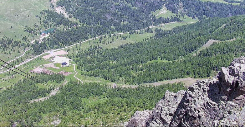 Webcam Passo San Pellegrino-Falcade - Pista Funivia