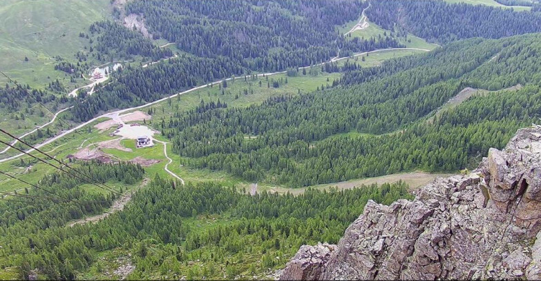 Webcam Passo San Pellegrino-Falcade  - Pista Funivia