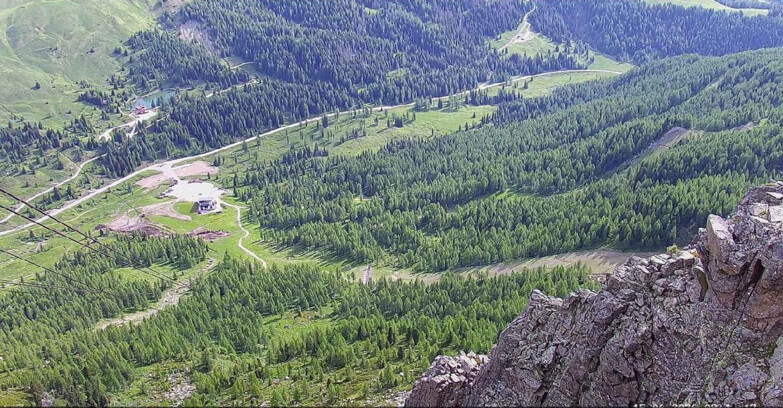 Webcam Passo San Pellegrino-Falcade  - Pista Funivia