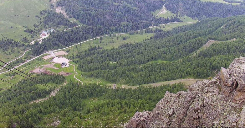 Webcam Passo San Pellegrino-Falcade  - Pista Funivia