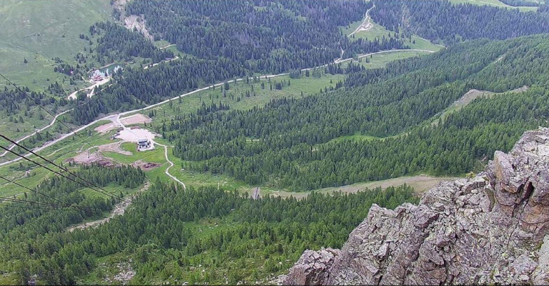 Webcam Passo San Pellegrino-Falcade  - Pista Funivia
