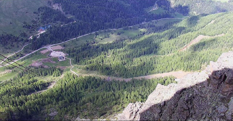 Webcam Passo San Pellegrino-Falcade - Pista Funivia