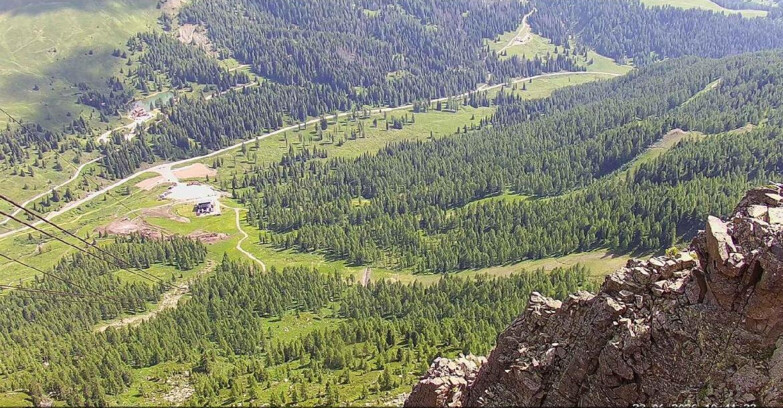 Webcam Passo San Pellegrino-Falcade  - Pista Funivia