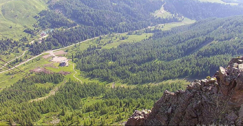 Webcam Passo San Pellegrino-Falcade - Pista Funivia