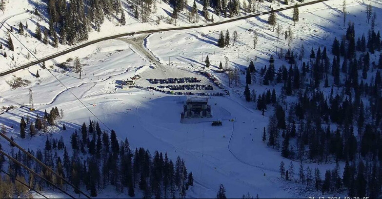 Webcam Passo San Pellegrino-Falcade - Arrivo Seggiovia