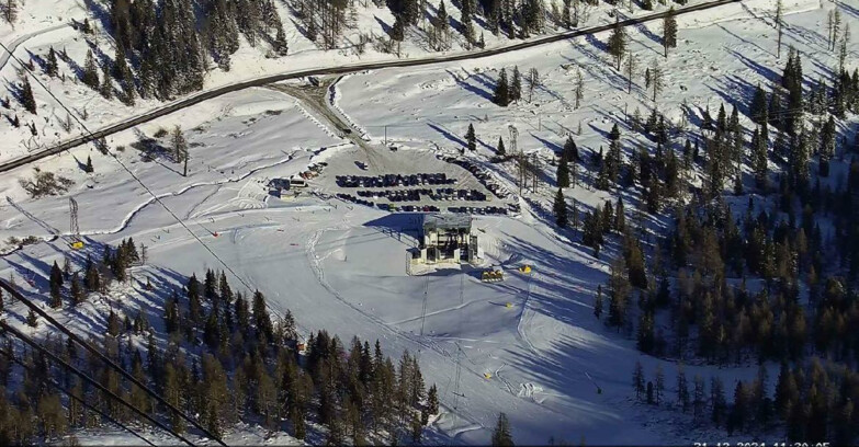 Webcam Passo San Pellegrino-Falcade - Arrivo Seggiovia