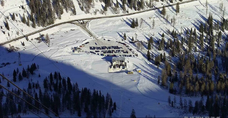 Webcam Passo San Pellegrino-Falcade - Arrivo Seggiovia