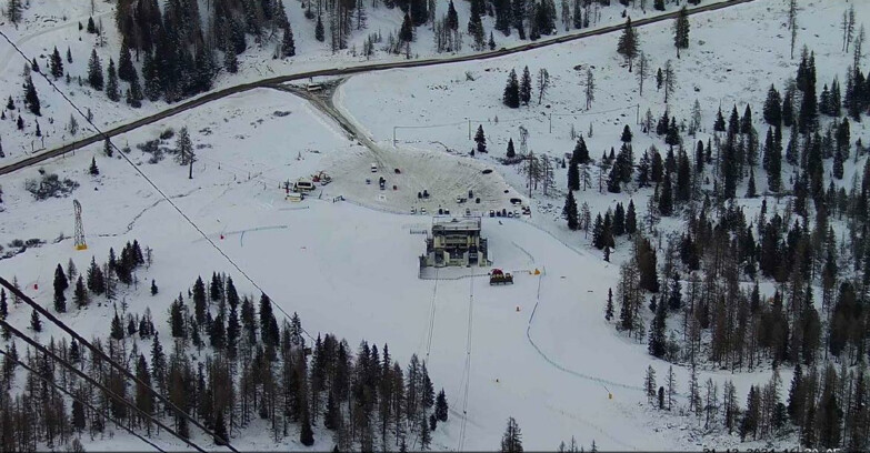 Webcam Passo San Pellegrino-Falcade - Arrivo Seggiovia