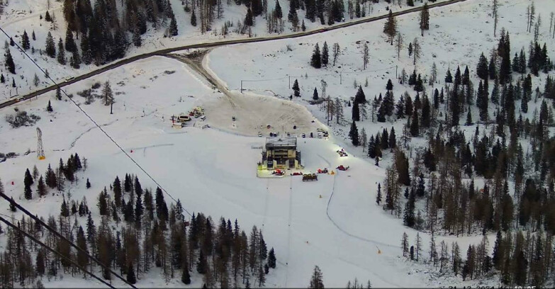 Webcam Passo San Pellegrino-Falcade - Arrivo Seggiovia