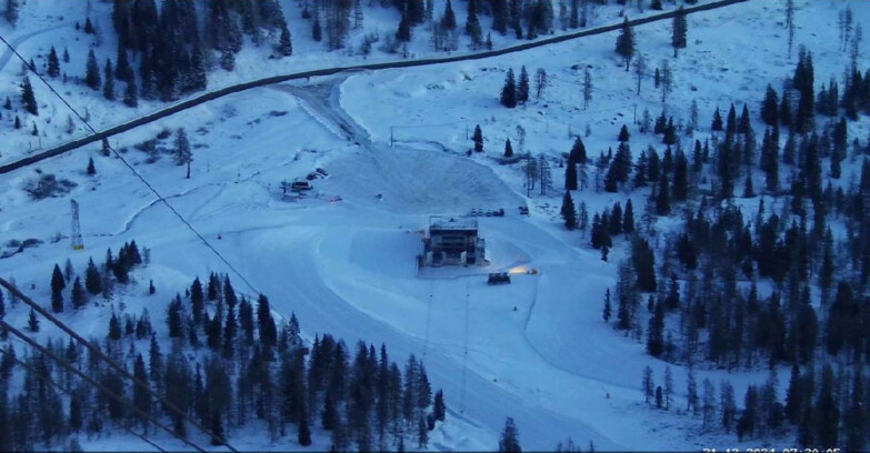 Webcam Passo San Pellegrino-Falcade - Arrivo Seggiovia