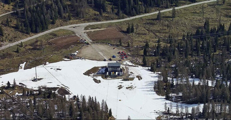 Webcam Пассо Сан-Пеллегрино-Фалькаде  - Arrivo Seggiovia