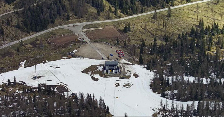 Webcam Пассо Сан-Пеллегрино-Фалькаде  - Arrivo Seggiovia