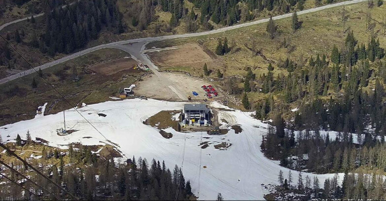 Webcam Пассо Сан-Пеллегрино-Фалькаде  - Arrivo Seggiovia