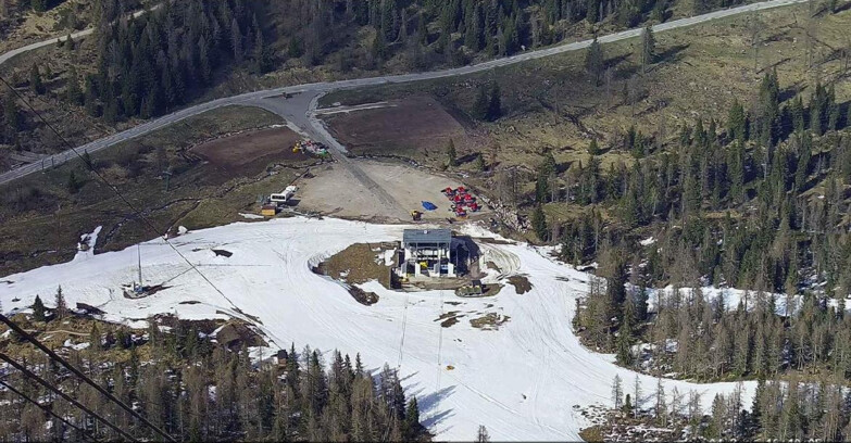 Webcam Пассо Сан-Пеллегрино-Фалькаде  - Arrivo Seggiovia