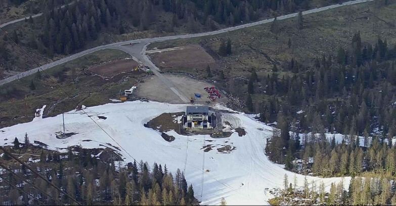 Webcam Пассо Сан-Пеллегрино-Фалькаде  - Arrivo Seggiovia