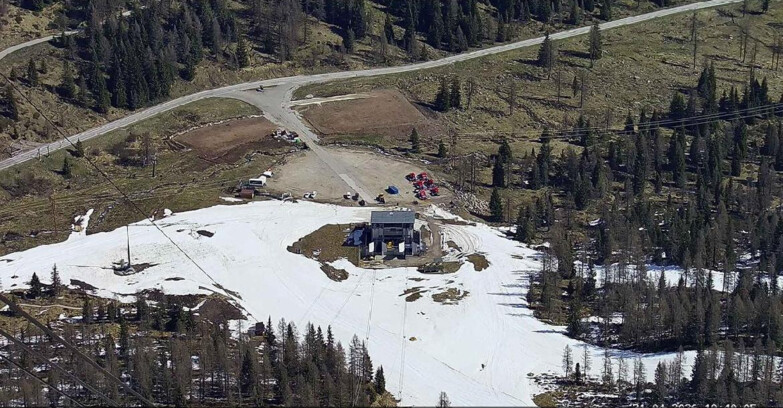 Webcam Passo San Pellegrino-Falcade - Arrivo Seggiovia
