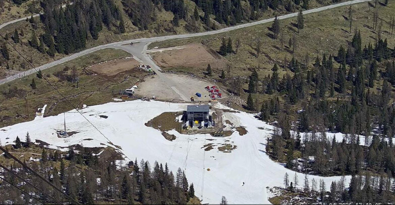 Webcam Passo San Pellegrino-Falcade - Arrivo Seggiovia