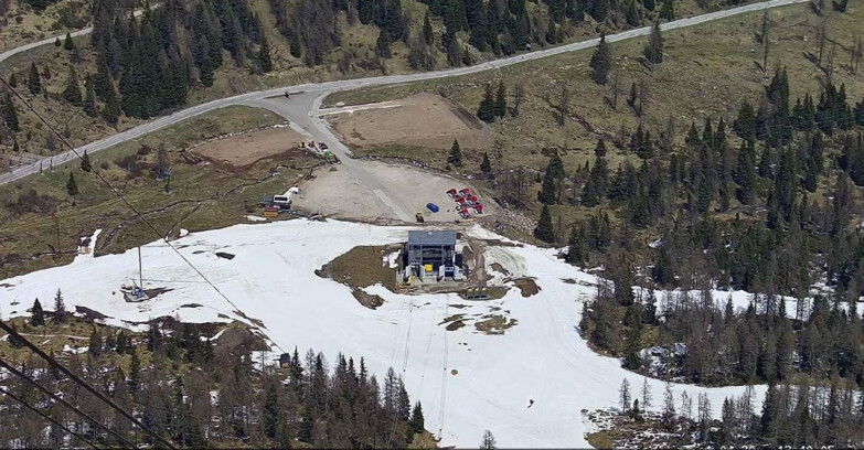 Webcam Passo San Pellegrino-Falcade - Arrivo Seggiovia
