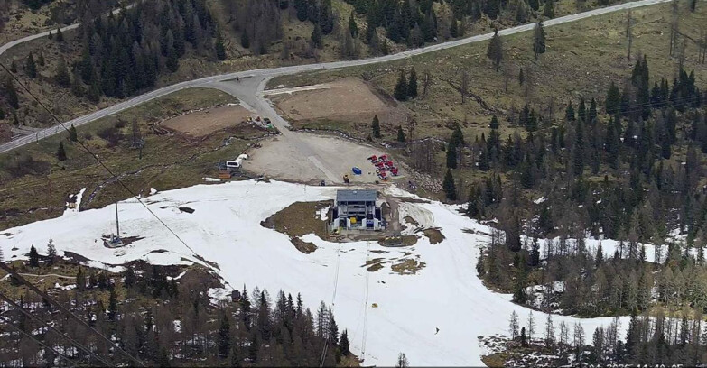 Webcam Passo San Pellegrino-Falcade - Arrivo Seggiovia