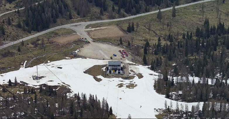 Webcam Passo San Pellegrino-Falcade - Arrivo Seggiovia