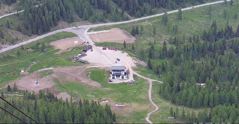 Webcam Passo San Pellegrino-Falcade  - Arrivo Seggiovia