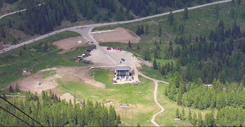 Webcam Passo San Pellegrino-Falcade  - Arrivo Seggiovia
